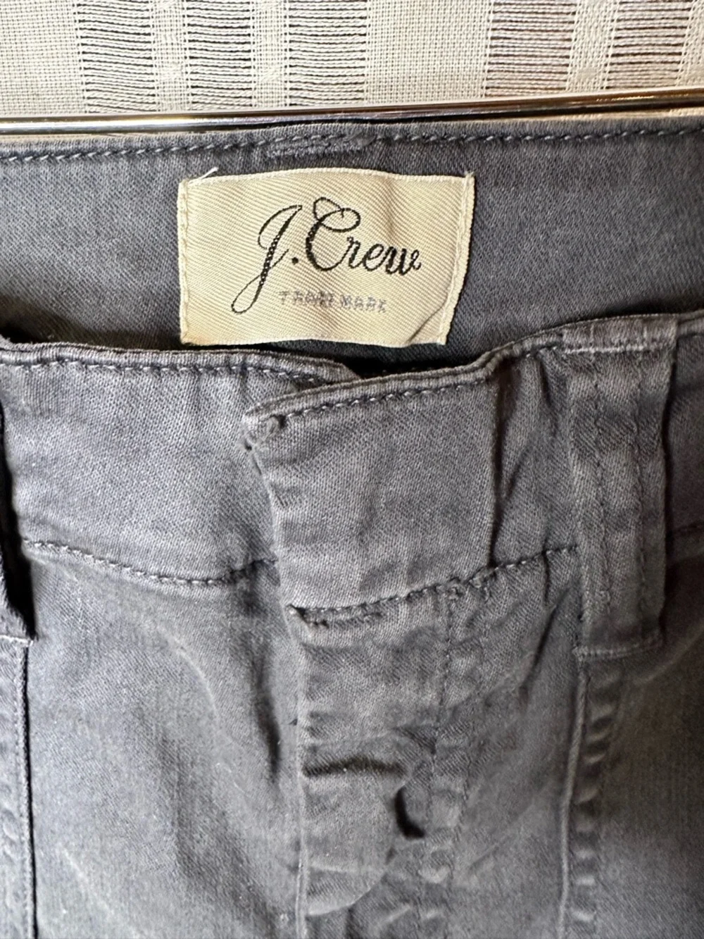 J. Crew Women’s Charcoal Gray Tapered Trousers